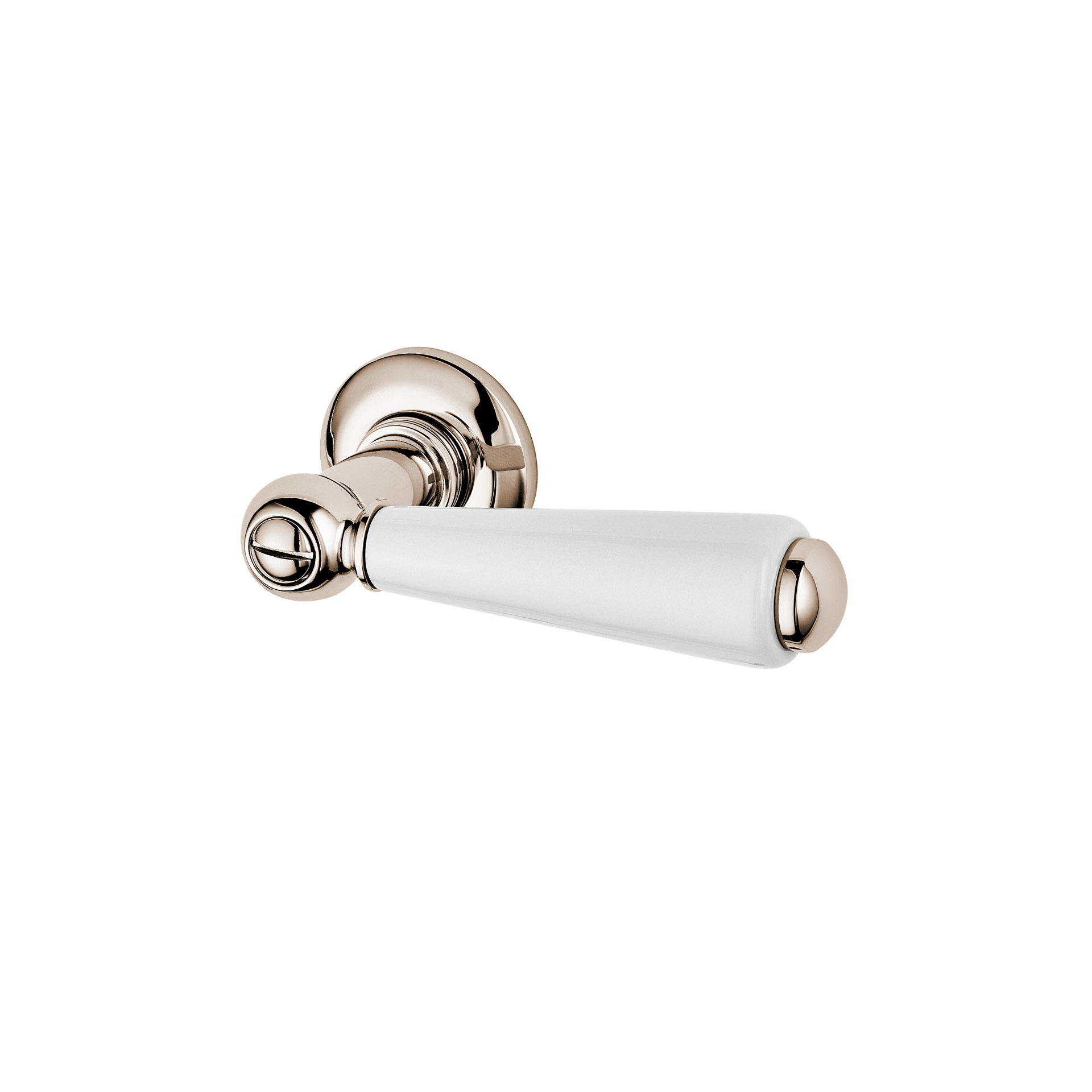 Regent cistern lever with white china handle
