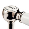 Detail of Barber Wilsons White Lever for Taps and Showers